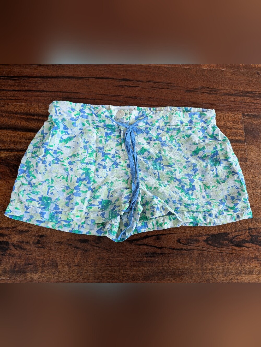 Amour Vert Silk Drawstring Shorts - Small